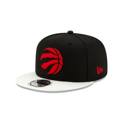 Black Toronto Raptors Hat - New Era NBA Visor Flare 9FIFTY Snapback Caps USA0264358